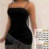 پیراهن بندی پایین ریشه دار سایز بزرگ زنانه مجلسی