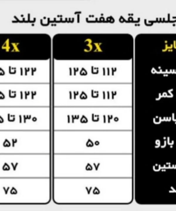 بلوز مجلسی یقه هفت آستین بلند بیگ سایز- لباس زنانه سایز بزرگ دنیرا-8192