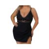 لباسخواب مشکی تور زنانه بزرگ سایز-71789- sexy lingerie- nightgown- لباس زنانه سایز بزرگ دنیرا