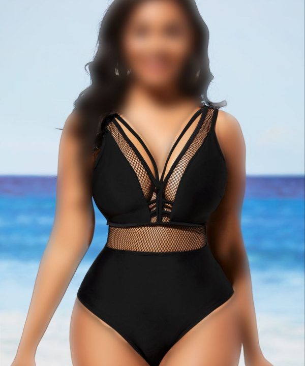 بادی کمر تور هارنس دار مشکی بیگ سایز-لباس دنیرا-71843-lace sexy body