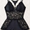 بادی سایز بزرگ لورا-لباسخواب تور-لباس خواب سایز بزرگ-81594-sexy black lace body lingerie women