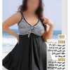 لباس خواب فانتزی راحتی سایز بزرگ- لباس خواب نخی سایز بزرگ-لباس خواب سایز بزرگ زنانه-1132-nightgown
