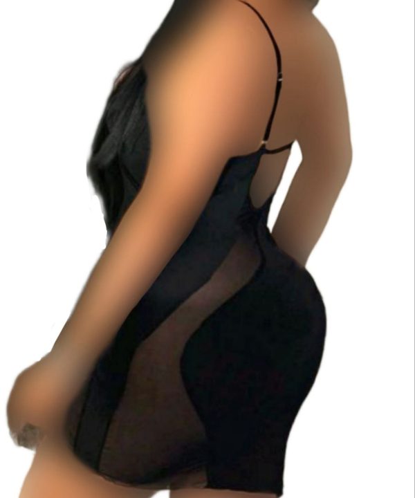 لباس خواب سایز بزرگ-لباس خواب سکسی تور مشکی سایز بزرگ-لباس دنیرا-71915-sexy sheer lingerie