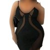لباس خواب سایز بزرگ-لباس خواب سکسی تور مشکی سایز بزرگ-لباس دنیرا-71915-sexy sheer lingerie