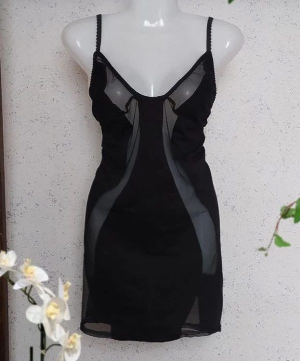 لباس خواب سایز بزرگ-لباس خواب سکسی تور مشکی سایز بزرگ-لباس دنیرا-71915-sexy sheer lingerie