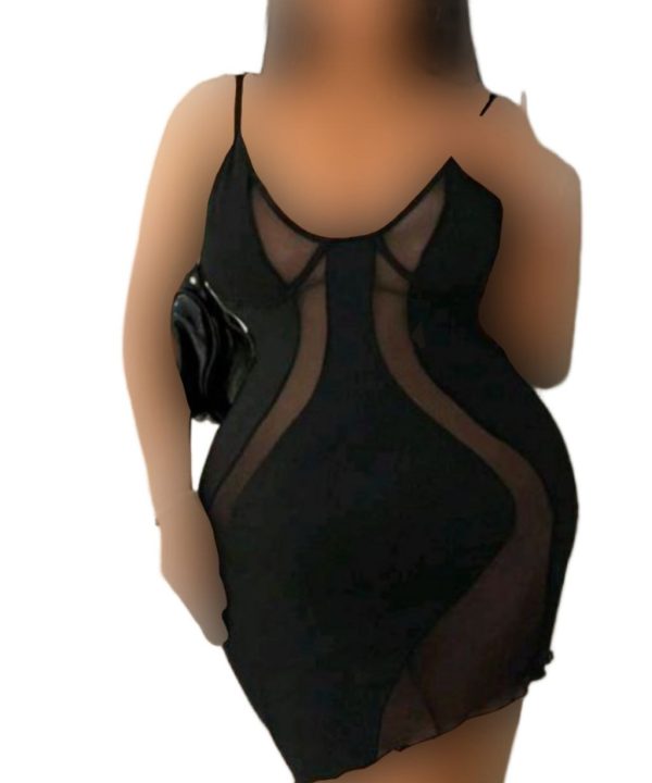 لباس خواب سایز بزرگ-لباس خواب سکسی تور مشکی سایز بزرگ-لباس دنیرا-71915-sexy sheer lingerie