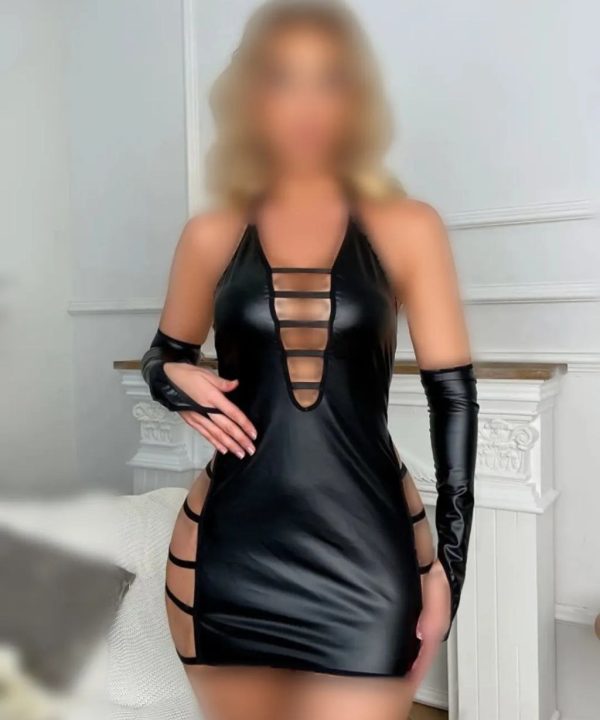 لباس خواب فانزی سایز بزرگ- لباس خواب چرم لاتکس سایز بزرگ- لباس خواب دنیرا-71916