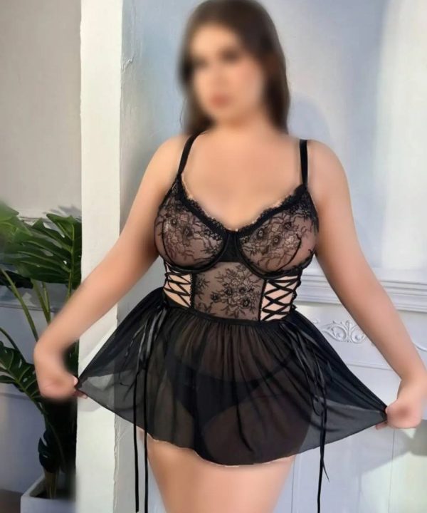 لباس خواب سکسی سایز بزرگ-لباس خواب فانتزی تور سایز بزرگ-لباس خواب سایز بزرگ زنانه دنیرا-71933-sexy lace lingerie