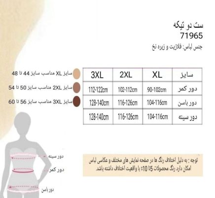 ست دوتیکه فانتزی سایز بزرگ-لباس خواب سایز بزرگ زنانه-لباس خواب پشت باز-لباس خواب پشت بندی-71965