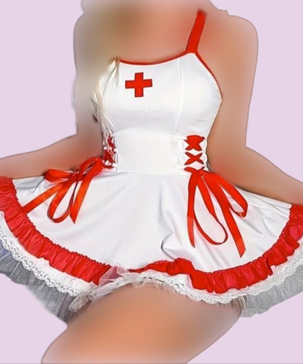 کاستوم پرستاری سایز بزرگ-لباس پرستاری سایز بزرگ-لباس خواب پرستاری-لباس فانتزی زنانه-71968-sexy costume nurse