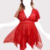 لباس خواب سایز بزرگ-لباس خواب توری-لباس خواب فانتزی-لباس خواب سایز بزرگ دنیرا-1218-sexy lace red lingerie
