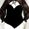 لباس خواب سایز بزرگ-بادی سایز بزرگ-لباس فانتزی بیگ سایز-لباس زنانه تور-sexy black lace body lingerie dress women-دنیرا