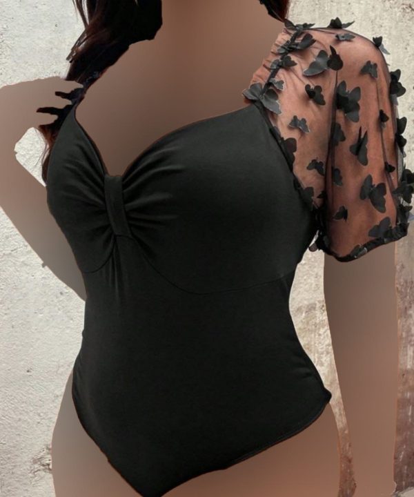 لباس خواب سایز بزرگ-لباس خواب فانتزی-لباس خواب بیگ سایز-لباس دنیرا-sexy black body dress