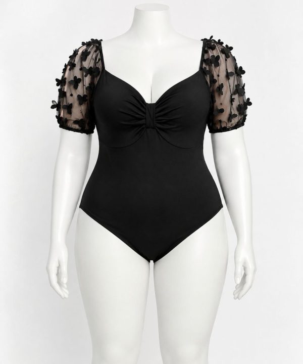 لباس خواب سایز بزرگ-لباس خواب فانتزی-لباس خواب بیگ سایز-لباس دنیرا-sexy black body dress-81633