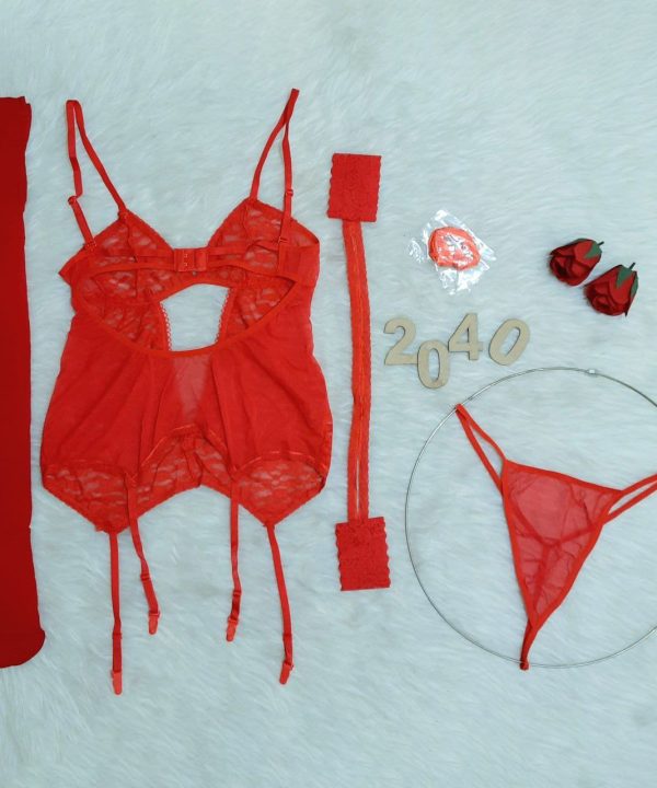 لباس خواب سایز بزرگ-لباس خواب بیگ سایز-لباس خواب فانتزی-لباس زنانه دنیرا-2040-sexy black lace lingerie