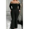 سرهمی یقه قایقی سایز بزرگ-لباس سایز بزرگ زنانه-لباس زنانه بیگ سایز دنیرا-72108-black long dress women