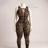 اورال فانتزی سایز بزرگ-لباس پلنگی سایز بزرگ-لباس پلنگی یکسره-sexy leopard overall lingerie women-81366