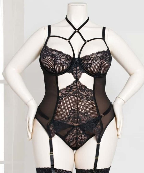 لباس خواب فانتزی سایز بزرگ-لباسخواب ترک-لباسخواب زنانه دنیرا-sexy red lace lingerie women