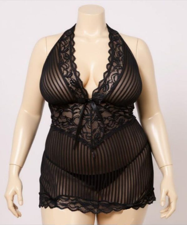 لباسخواب سایز بزرگ-لباس بیگ سایز-لباس زنانه دنیرا-لباس سکسی تور-1229-sexy lace lingerie women