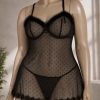 لباسخواب سایز بزرگ-لباسخواب زنانه-لباسخواب تور-لباسخواب فانتزی-81557-sexy lace black lingerie women