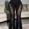 شلوار مهمونی سایز بزرگ-شلوار زنانه سایز بزرگ-شلوار مجلسی زنانه-black lace trousers women