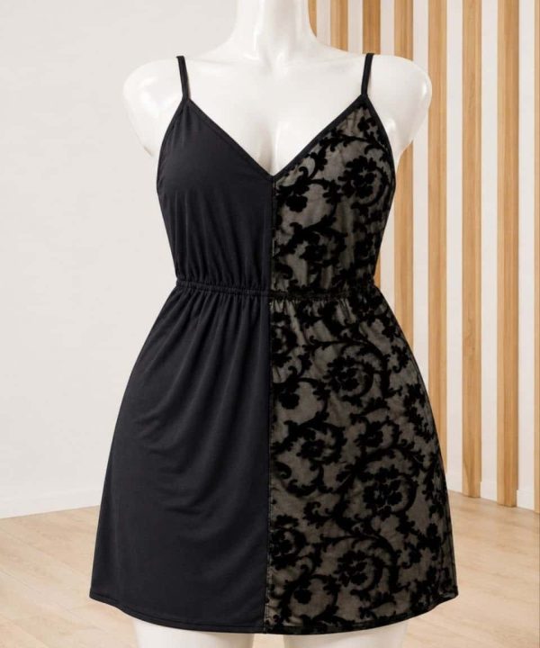 لباس خواب هارمونی-لباس خواب زنانه-لباسخواب سایز بزرگ-81599-لباسخواب بیگ سایز-sexy black lace lingerie women