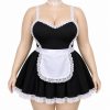 کاستوم خدمتکاری دلبر-کاستوم-لباسخواب-لباس سکسی-لباسخواب سایز بزرگ-costume maid lingerie black and white-81661